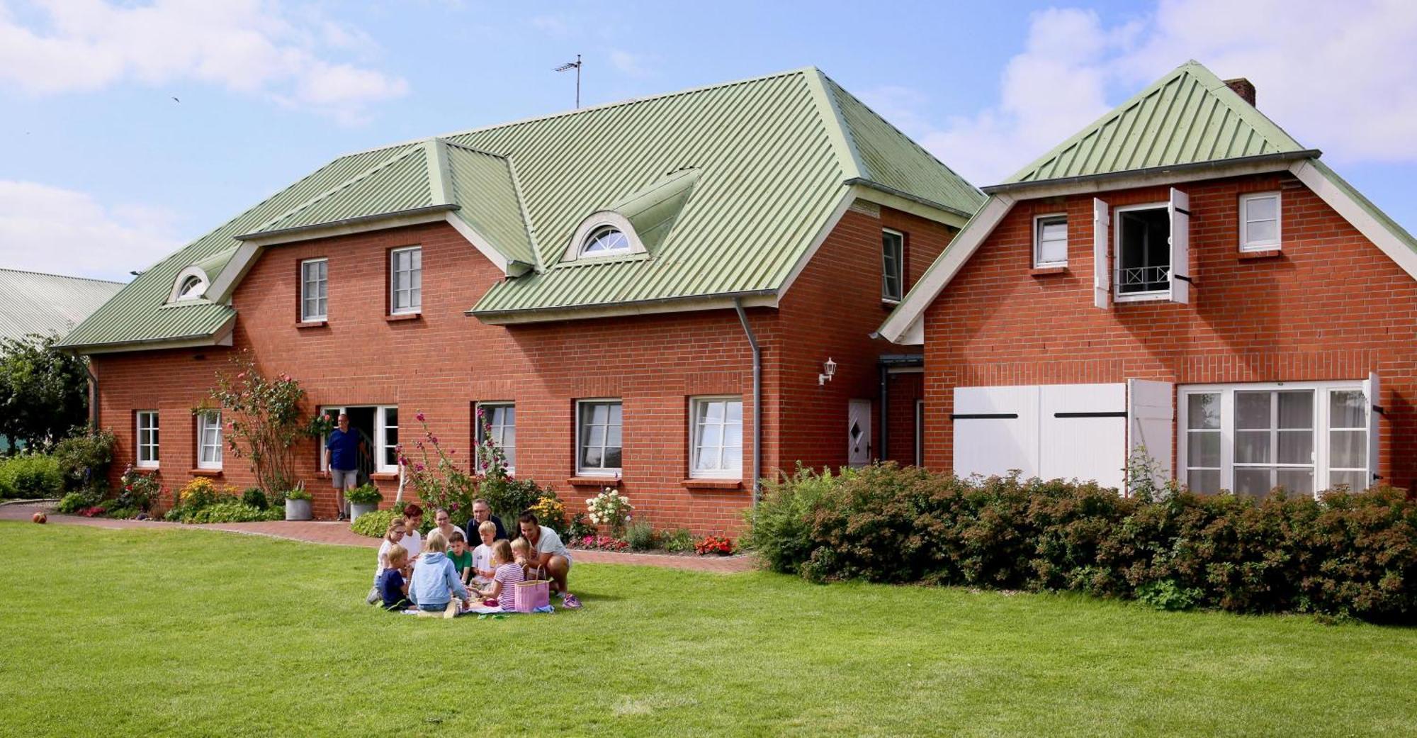 Nordsee Bauernhof Familie Wulff Fewo "Suedfall" Reußenköge Buitenkant foto